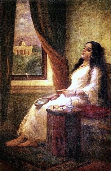 Raja Ravi Varma In Contemplation